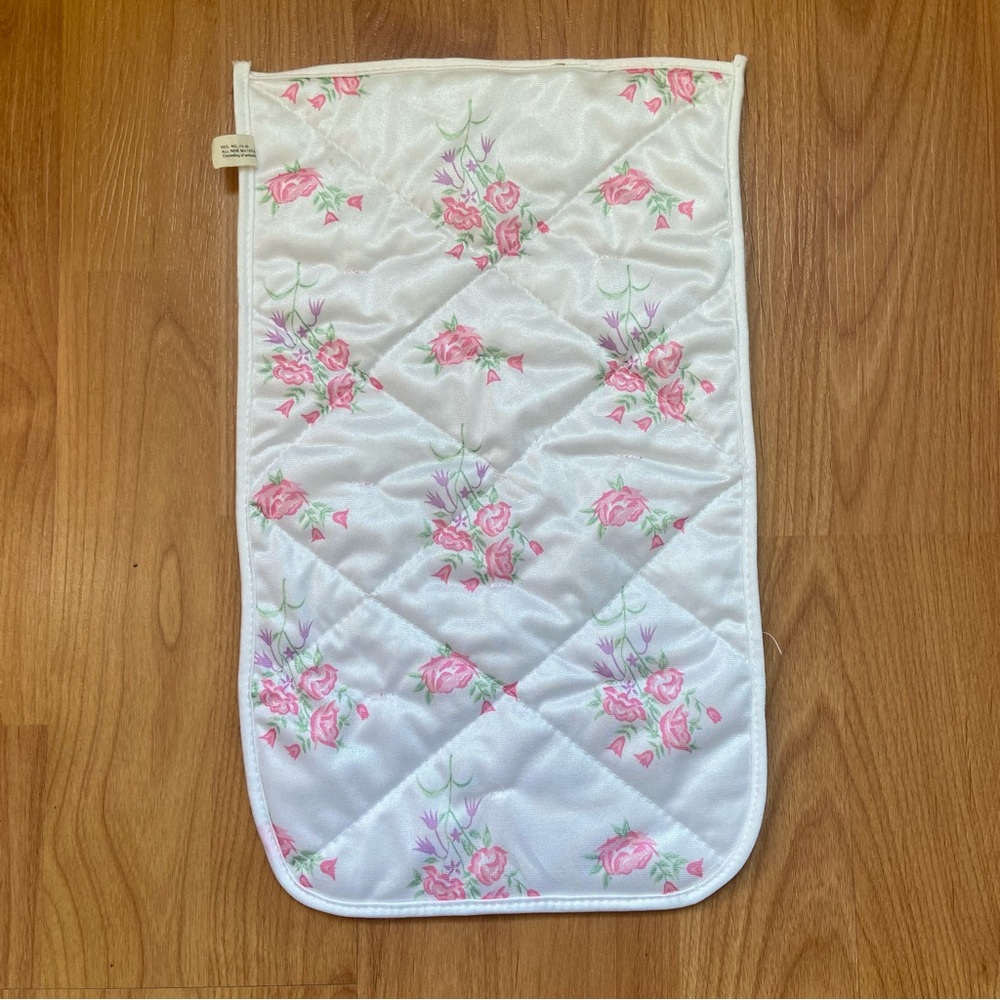Barbie Mattel 1987 Ribbon and Roses Reversible Bed Cover